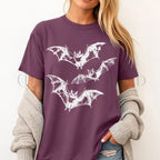 The Night Flyers Bat T-Shirt - Berry / S - T-Shirt