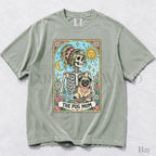 The Pug Mom Tarot Comfort Colors T-Shirt - Bay / S - T-Shirt