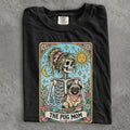 The Pug Mom Tarot Comfort Colors T-Shirt - Black / S - T-Shirt