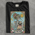 The Pug Mom Tarot Comfort Colors T-Shirt - Black / S - T-Shirt