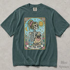 The Pug Mom Tarot Comfort Colors T-Shirt - Blue Spruce / S - T-Shirt