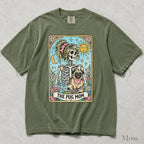 The Pug Mom Tarot Comfort Colors T-Shirt - Moss / S - T-Shirt