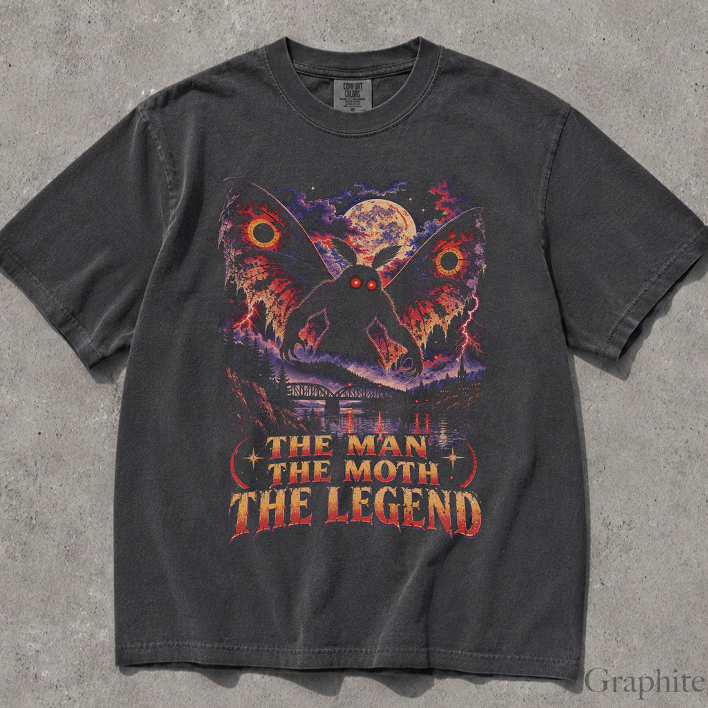 The Man The Moth The Legend Mothman Comfort Colors T-Shirt