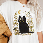 Black Cat Thinking T-Shirt