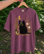 Black Cat Thinking T-Shirt