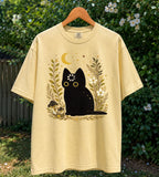 Black Cat Thinking T-Shirt