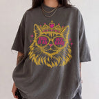 This Is An Outrage Cat Princess Comfort Colors T-Shirt - T-Shirt
