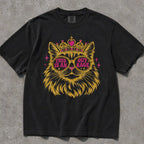This Is An Outrage Cat Princess Comfort Colors T-Shirt - Black / S - T-Shirt