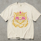 This Is An Outrage Cat Princess Comfort Colors T-Shirt - Ivory / S - T-Shirt