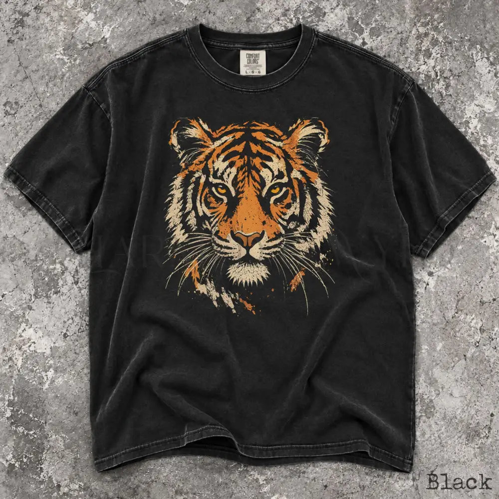 Tiger Comfort Colors T-Shirt - Black / S - T-Shirt