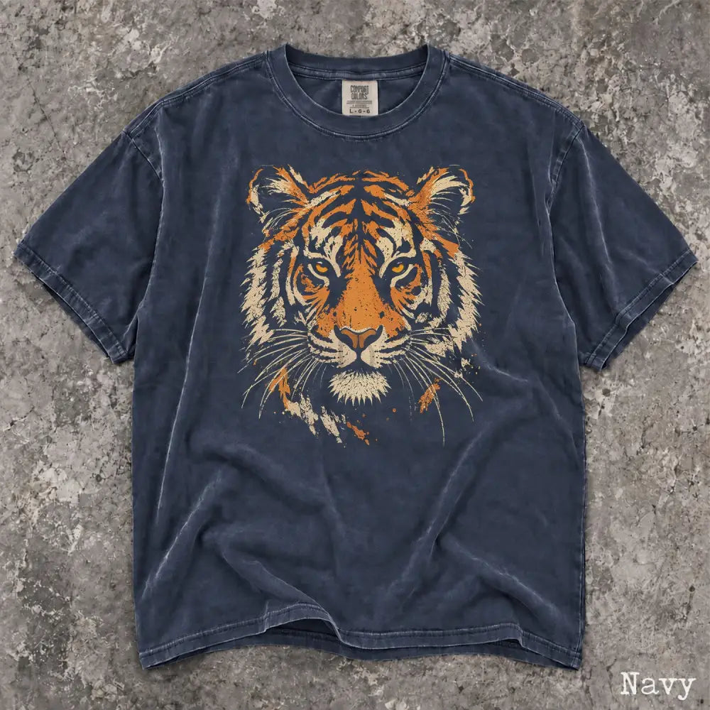 Tiger Comfort Colors T-Shirt - Navy / S - T-Shirt