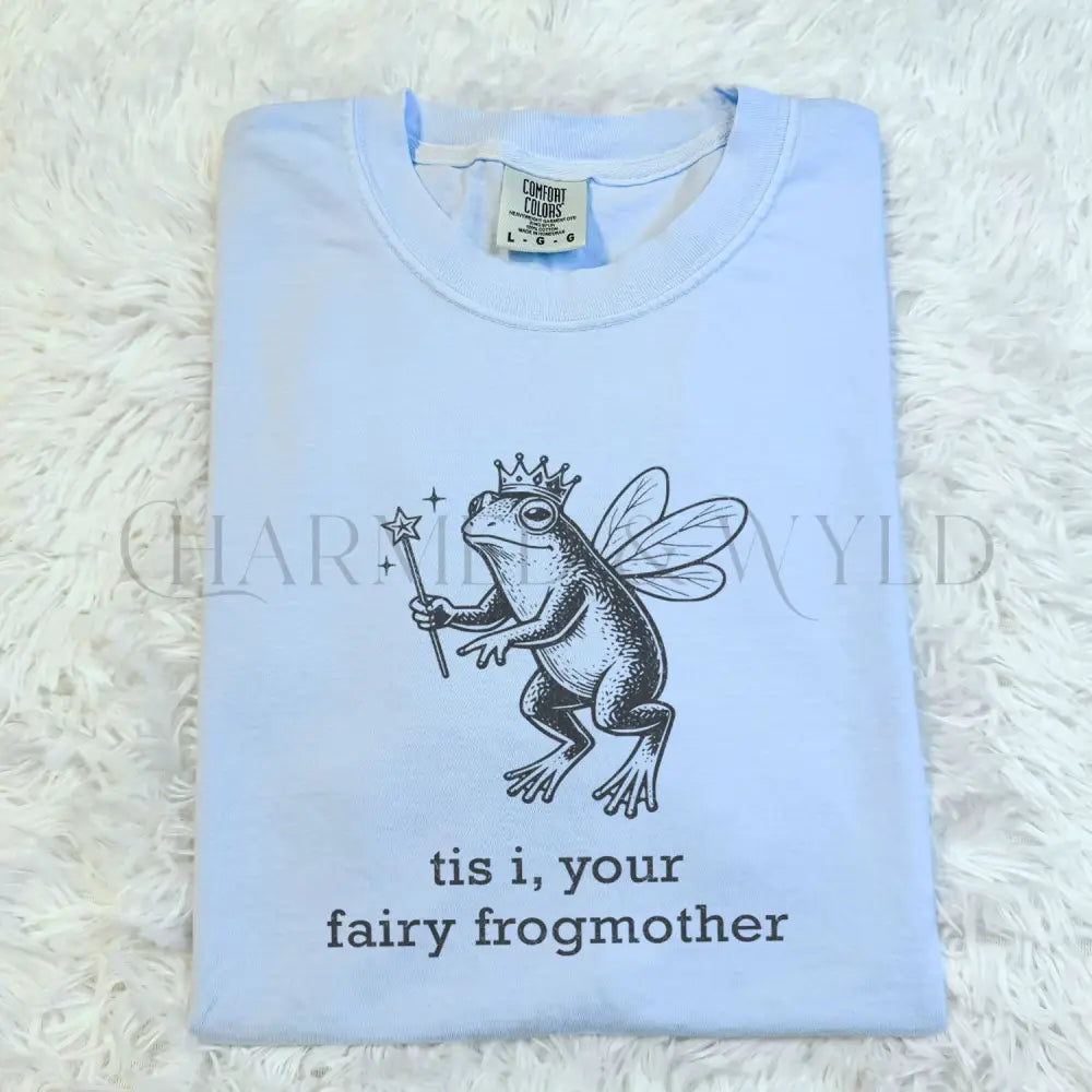 ’Tis I Your Fairy Frogmother T-Shirt - Chambray / S - T-Shirt