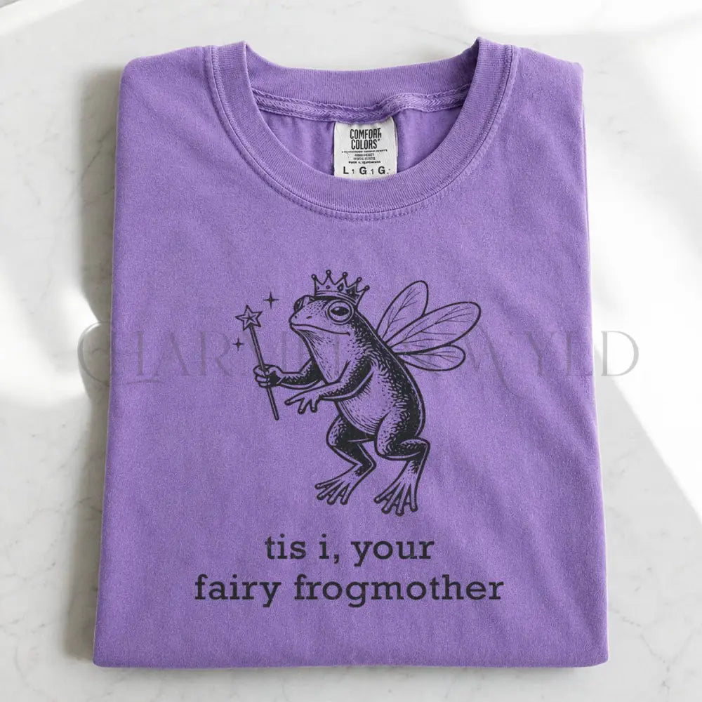 ’Tis I Your Fairy Frogmother T-Shirt - Violet / S - T-Shirt