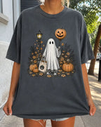 Trick-or-Treat Ghost T-Shirt - Pepper / S - T-Shirt