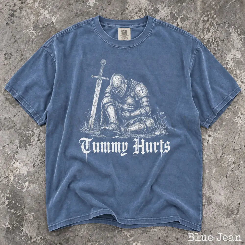 Tummy Hurts Knight Comfort Colors T-Shirt - T-Shirt