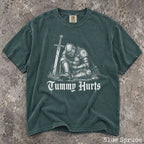Tummy Hurts Knight Comfort Colors T-Shirt - Blue Spruce / S - T-Shirt