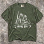 Tummy Hurts Knight Comfort Colors T-Shirt - Moss / S - T-Shirt