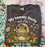 My Tummy Hurts Funny Frog T-Shirt