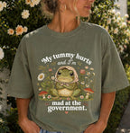 My Tummy Hurts Funny Frog T-Shirt