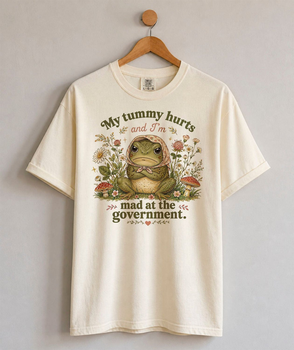 My Tummy Hurts Funny Frog T-Shirt