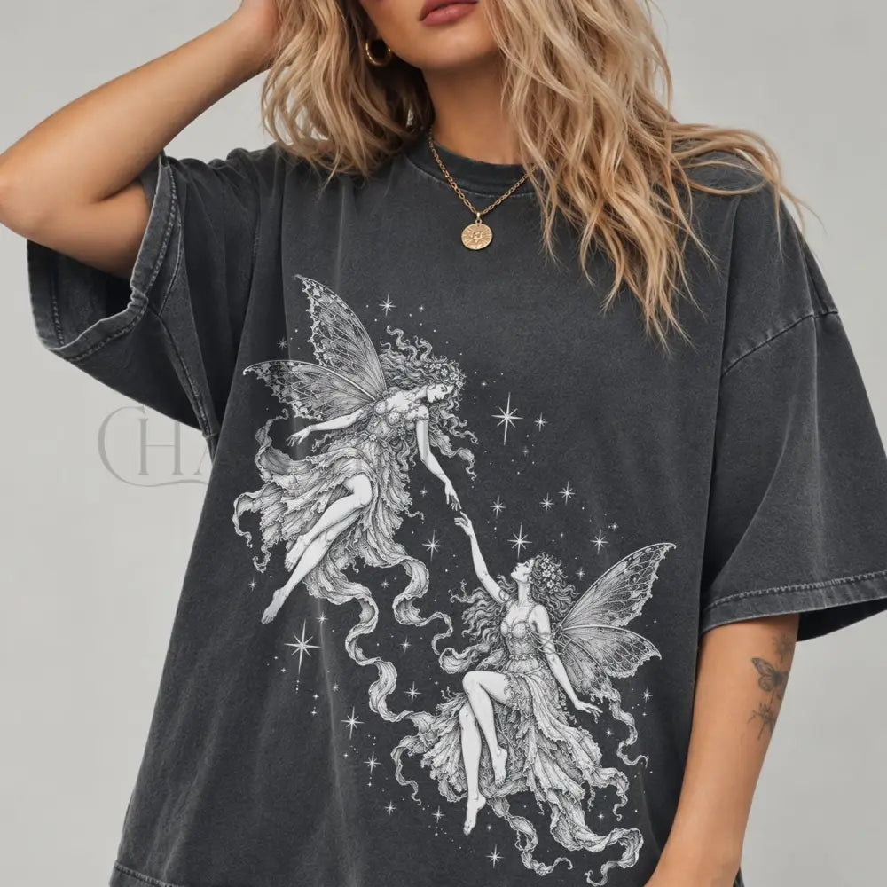 Two Fairies Comfort Colors T-Shirt - T-Shirt