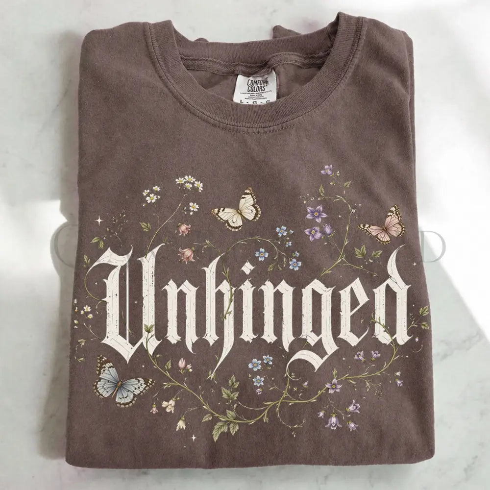 Unhinged Wildflower Graphic T-Shirt - Espresso / S - T-Shirt