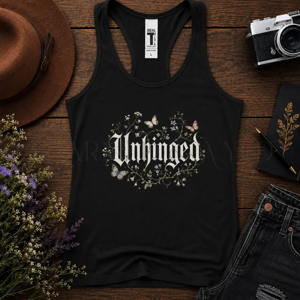 Unhinged Wildflower Racerback Tank Top - Tank Top