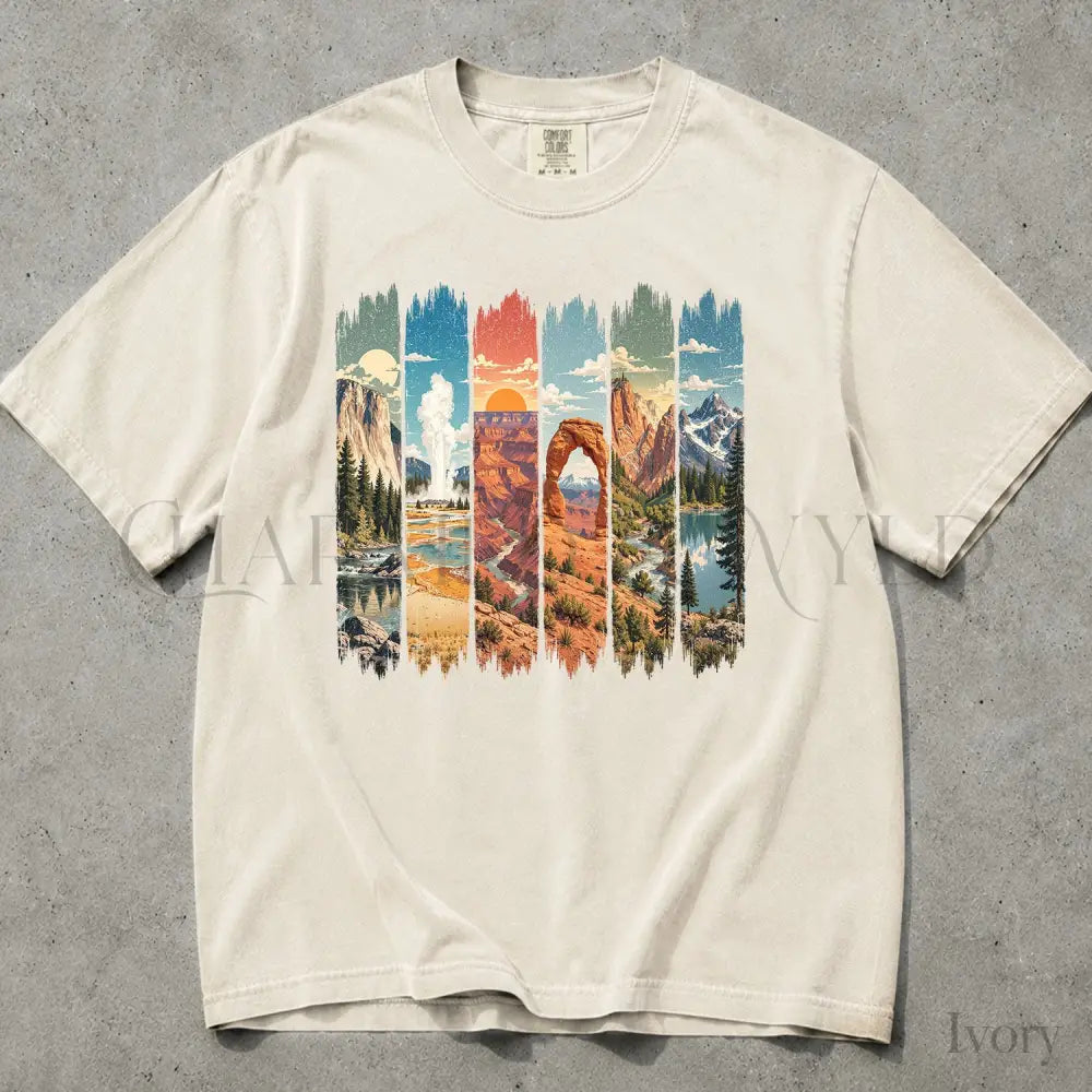 USA National Parks Comfort Colors T-Shirt - T-Shirt