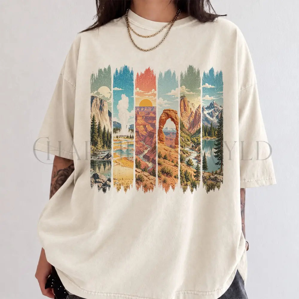 USA National Parks Comfort Colors T-Shirt - T-Shirt