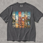 USA National Parks Comfort Colors T-Shirt - Pepper / S - T-Shirt
