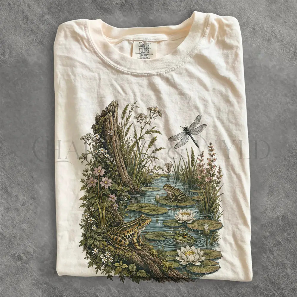 Vintage Frog Pond Comfort Colors T-Shirt - Ivory / S - T-Shirt