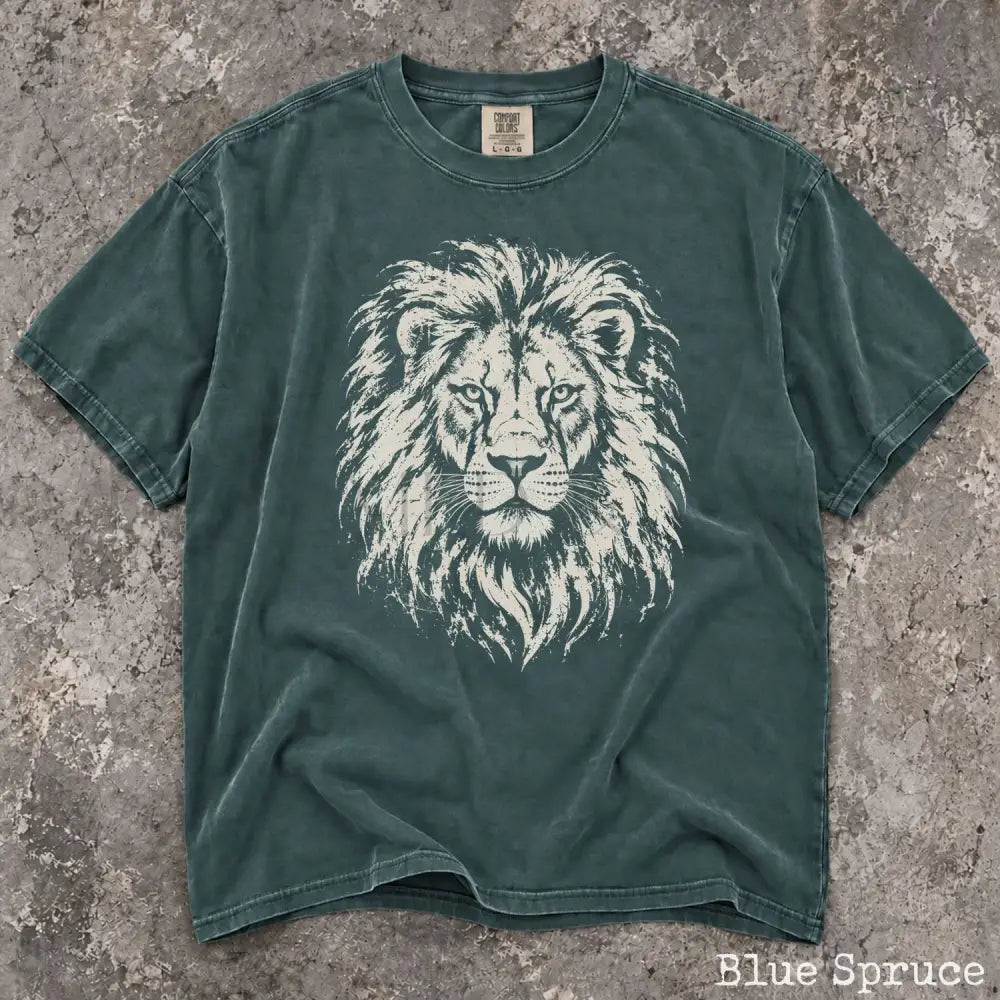 Vintage Lion Comfort Colors T-Shirt - Blue Spruce / S - T-Shirt