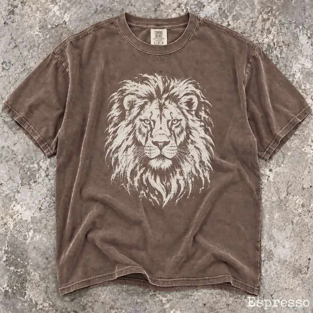 Vintage Lion Comfort Colors T-Shirt - Espresso / S - T-Shirt