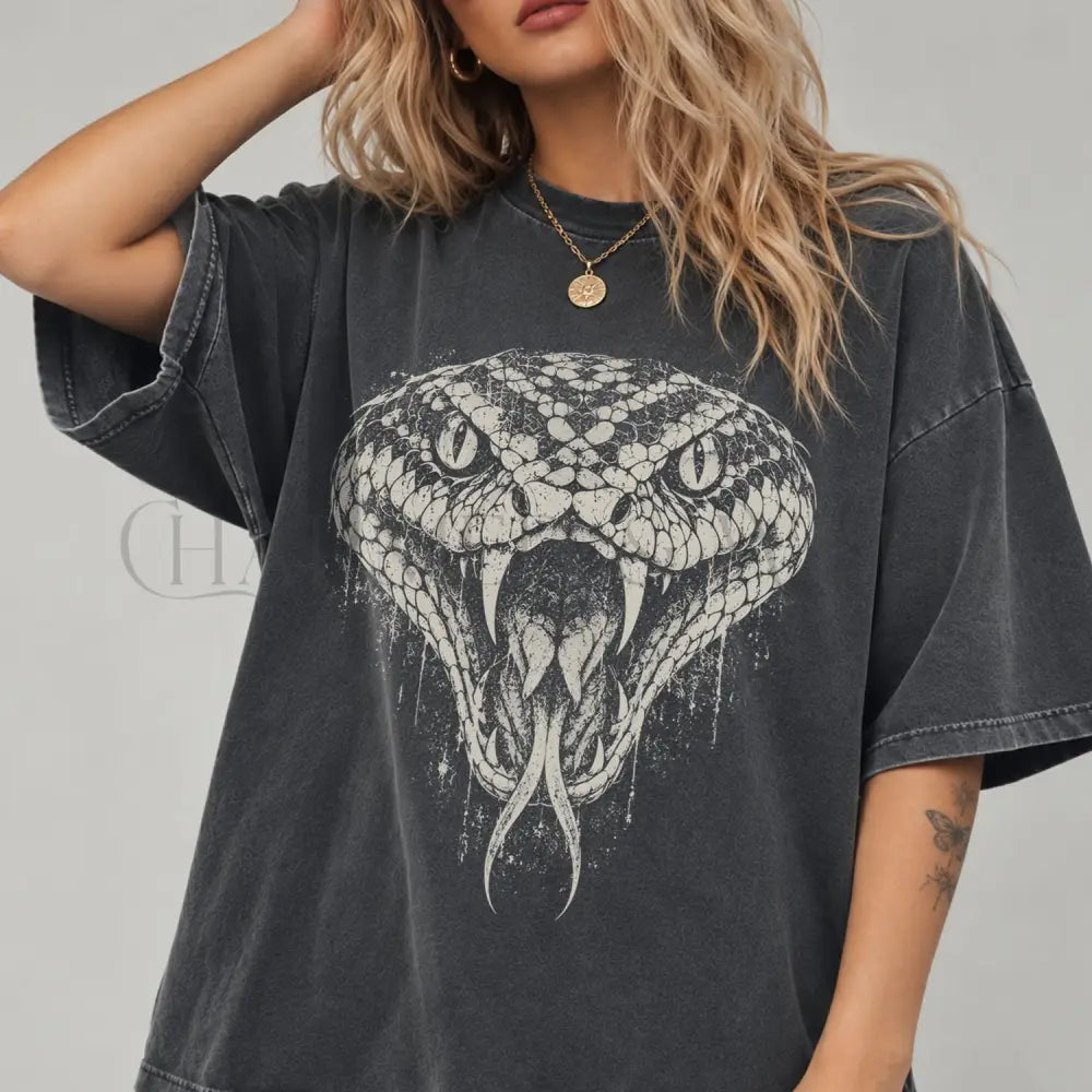 Vintage Style Snake Comfort Colors T-Shirt - T-Shirt