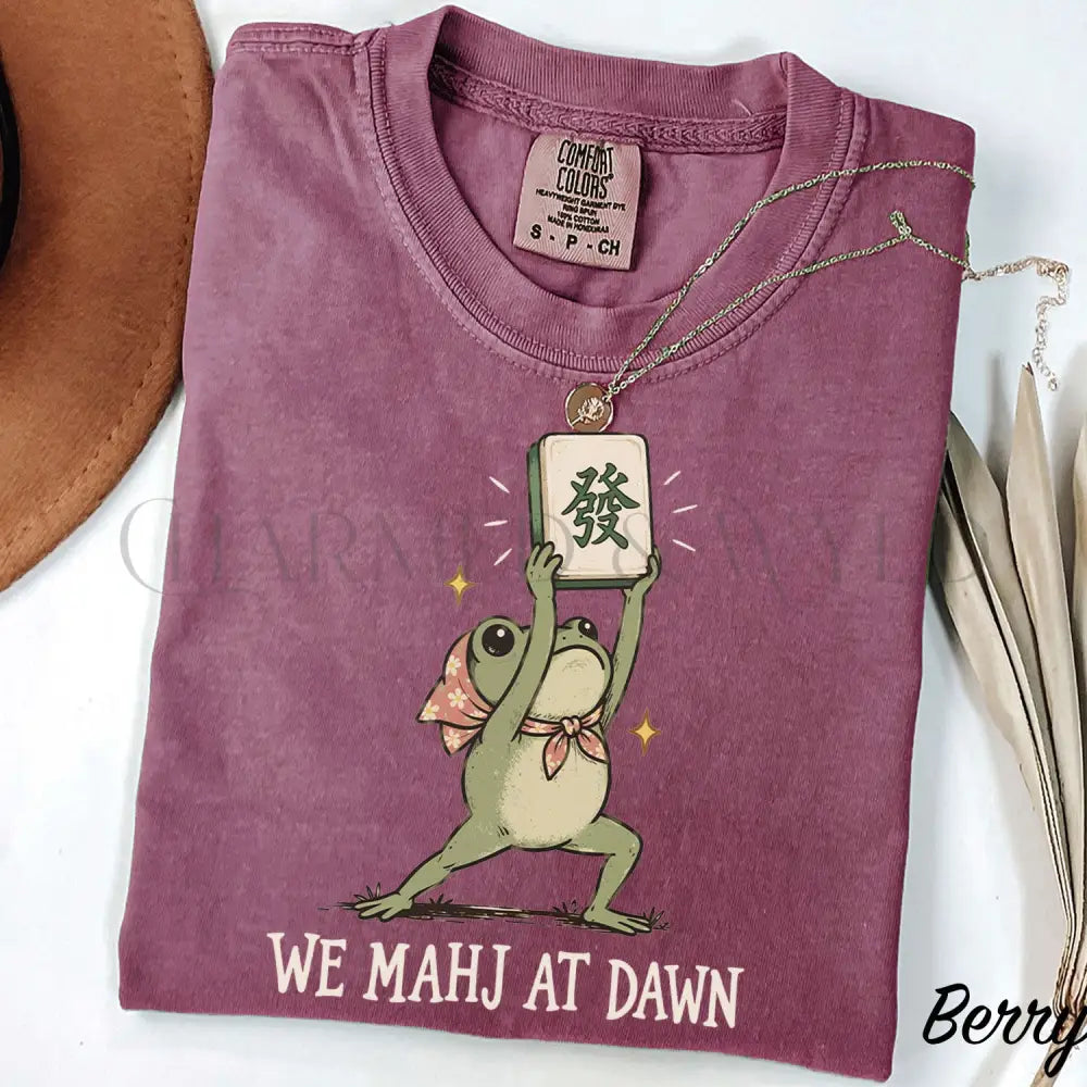We Mahj at Dawn Comfort Colors T-Shirt - Berry / S - T-Shirt