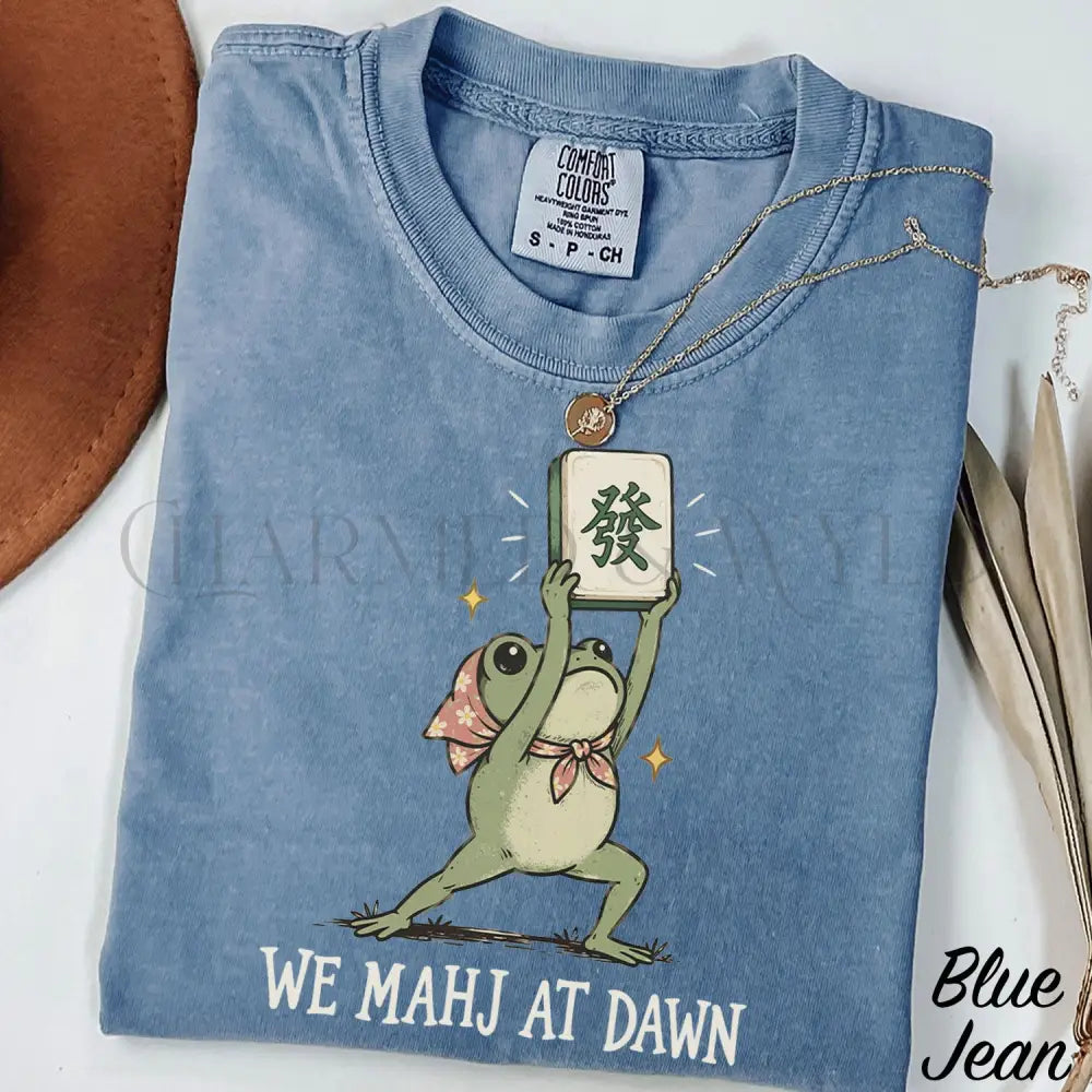 We Mahj at Dawn Comfort Colors T-Shirt - Blue Jean / S - T-Shirt