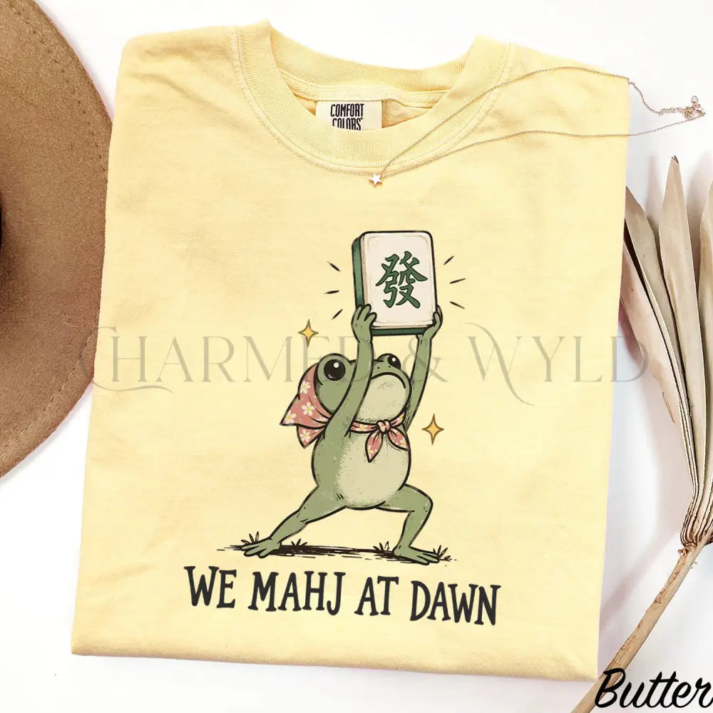 We Mahj at Dawn Comfort Colors T-Shirt - Butter / S - T-Shirt