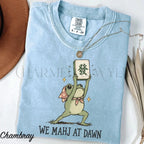 We Mahj at Dawn Comfort Colors T-Shirt - Chambray / S - T-Shirt