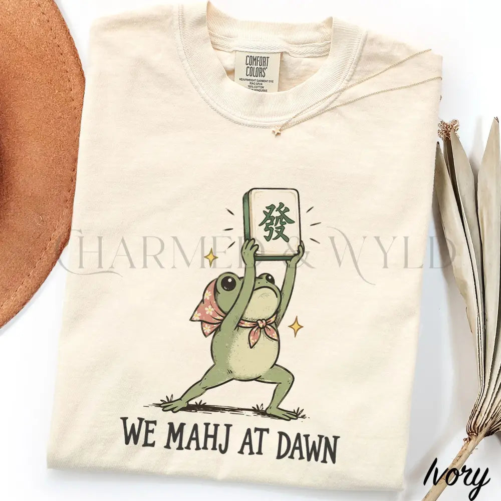 We Mahj at Dawn Comfort Colors T-Shirt - Ivory / S - T-Shirt