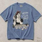 Welcome to the Crack House Mahjong Comfort Colors T-Shirt - Blue Jean / S - T-Shirt