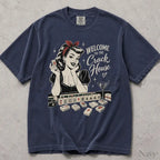 Welcome to the Crack House Mahjong Comfort Colors T-Shirt - Navy / S - T-Shirt