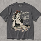 Welcome to the Crack House Mahjong Comfort Colors T-Shirt - Pepper / S - T-Shirt
