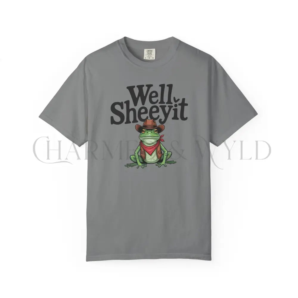 Well Sheeyit Frog T-Shirt - Grey / S - T-Shirt