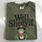 Well Sheeyit Frog T-Shirt - Moss / S - T-Shirt