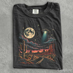 Western Stargazer UFO Comfort Colors T-Shirt - Graphite / S - T-Shirt