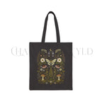 Whimsical Moth Cotton Tote Bag - Charmed and Wyld