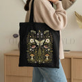 Whimsical Moth Cotton Tote Bag - Charmed and Wyld