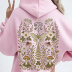 Whimsical Moth Hooded Sweatshirt