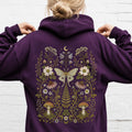 Whimsical Moth Hooded Sweatshirt