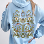 Whimsical Moth Hooded Sweatshirt
